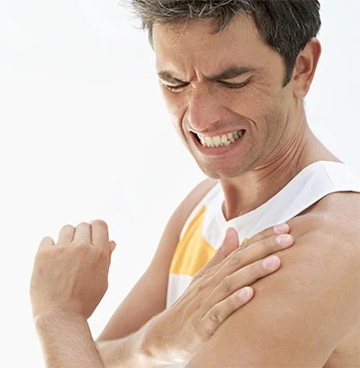 Man with shoulder pain